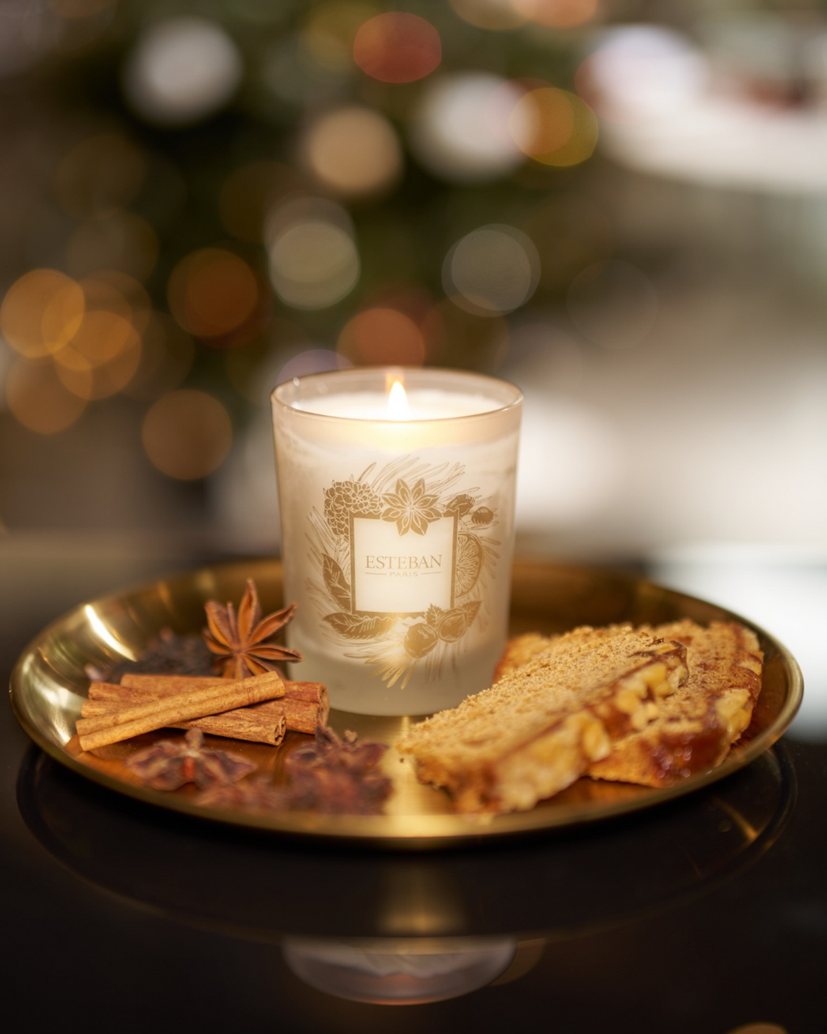 Candela profumata - Tè e pan di zenzero - Edizione limitata di Natale - Ricaricabile - 180 g