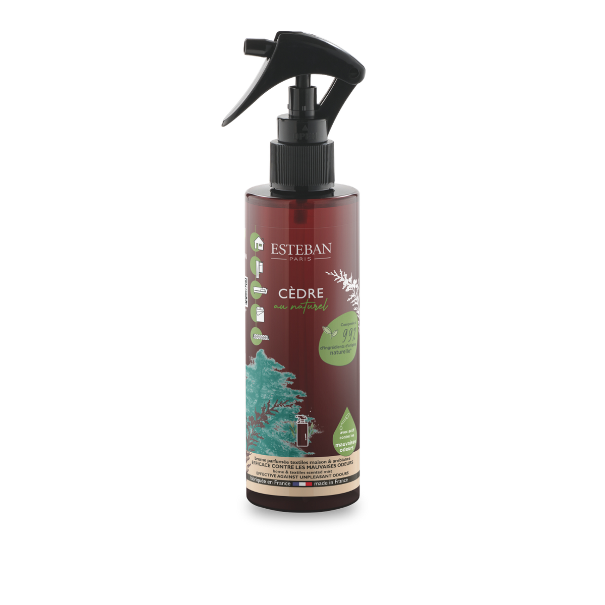 Spray neutralizzante degli odori - Cèdre naturale - Pulizia chic - 200 ml