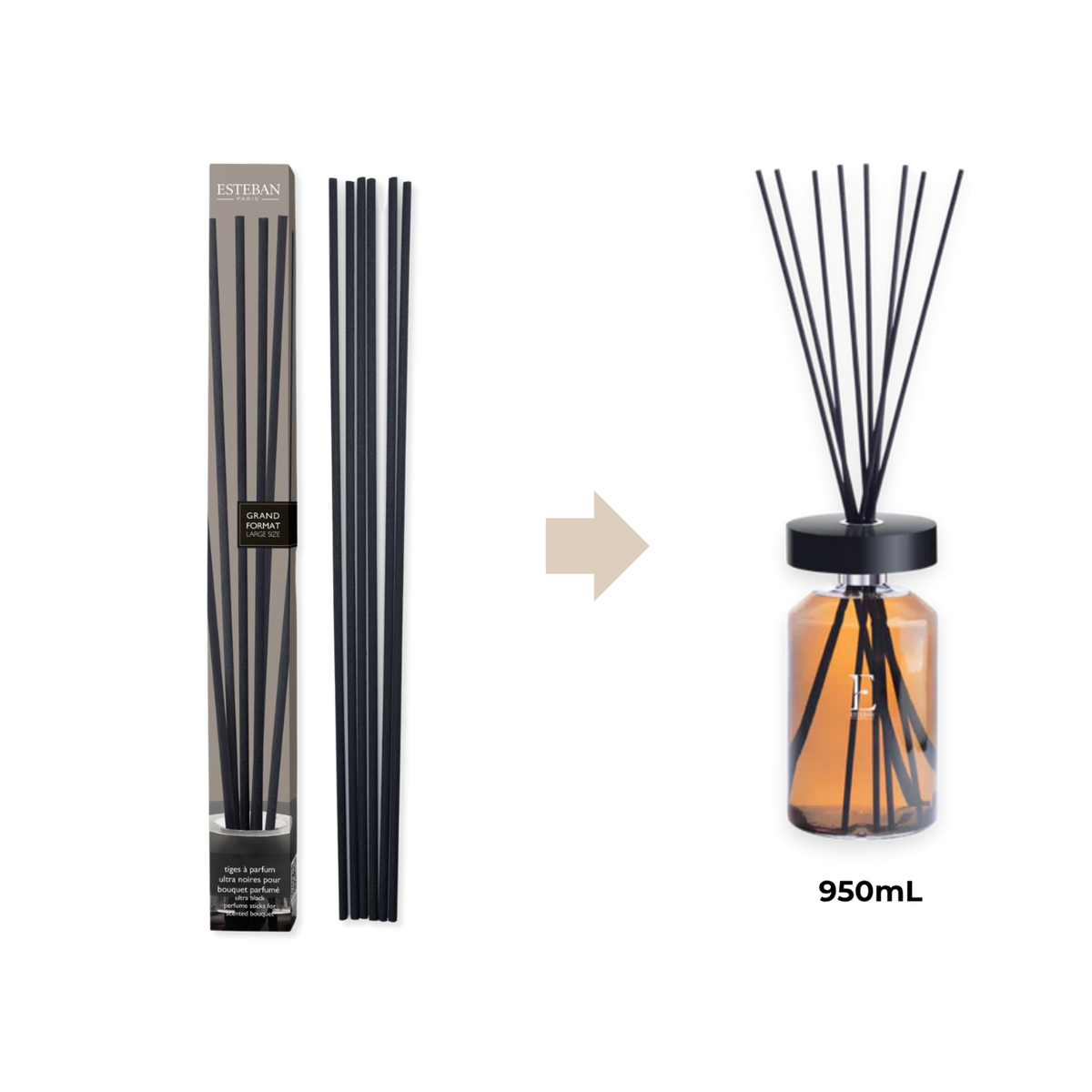 Steli profumati per bouquet aromatici - Neri - 45 cm