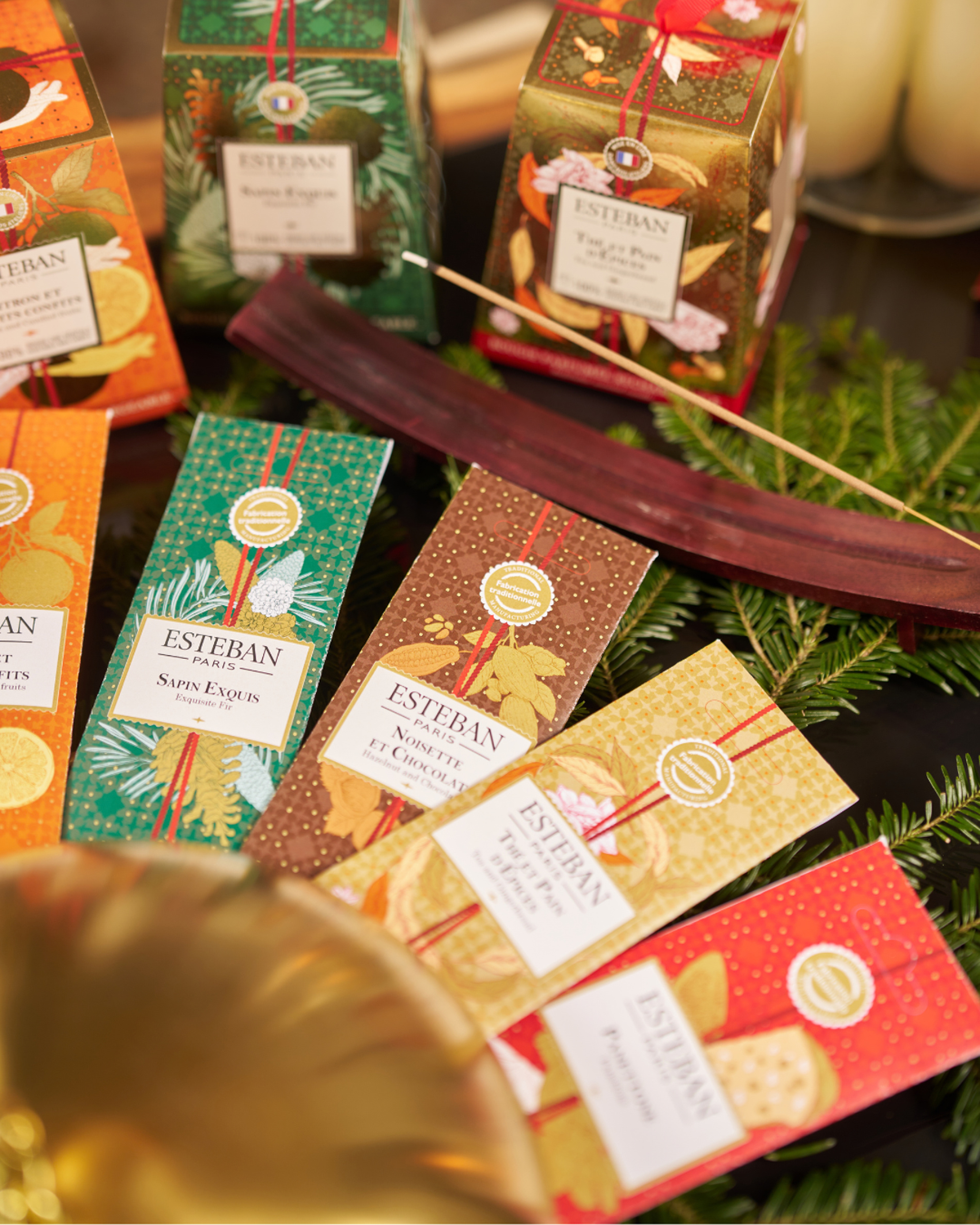 Incenso indiano - Nocciola e Cioccolato - Edizione limitata di Natale - 20 bastoncini