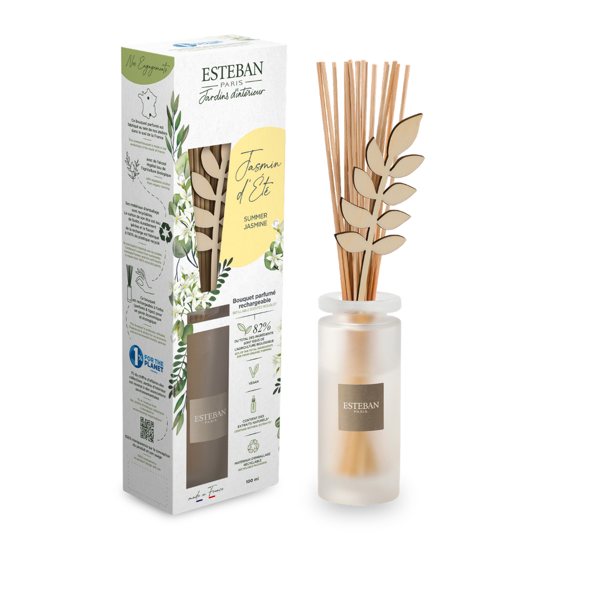 Bouquet profumato iniziale - Gelsomino estivo - ricaricabile - 100 ml