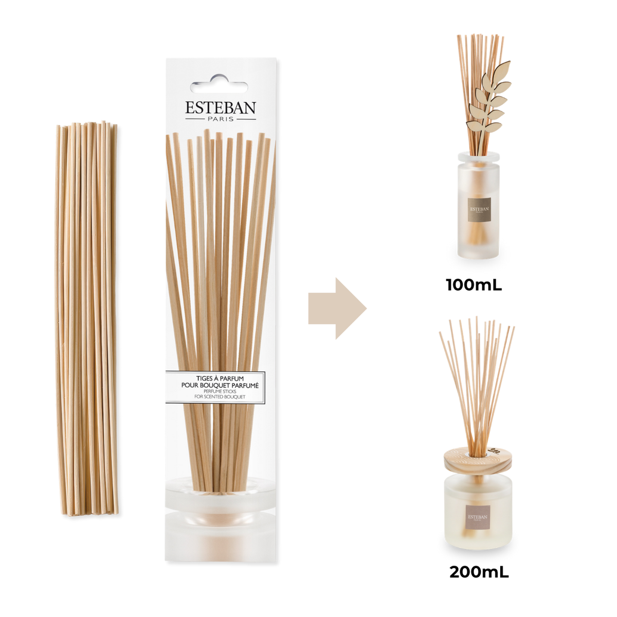Steli profumati per bouquet aromatici - Naturali - 25 cm