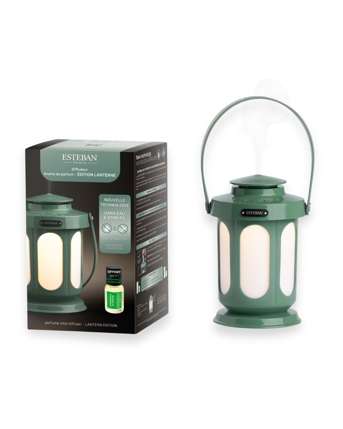 Diffusore di fragranze a nebulizzazione - Edizione Lanterna - verde