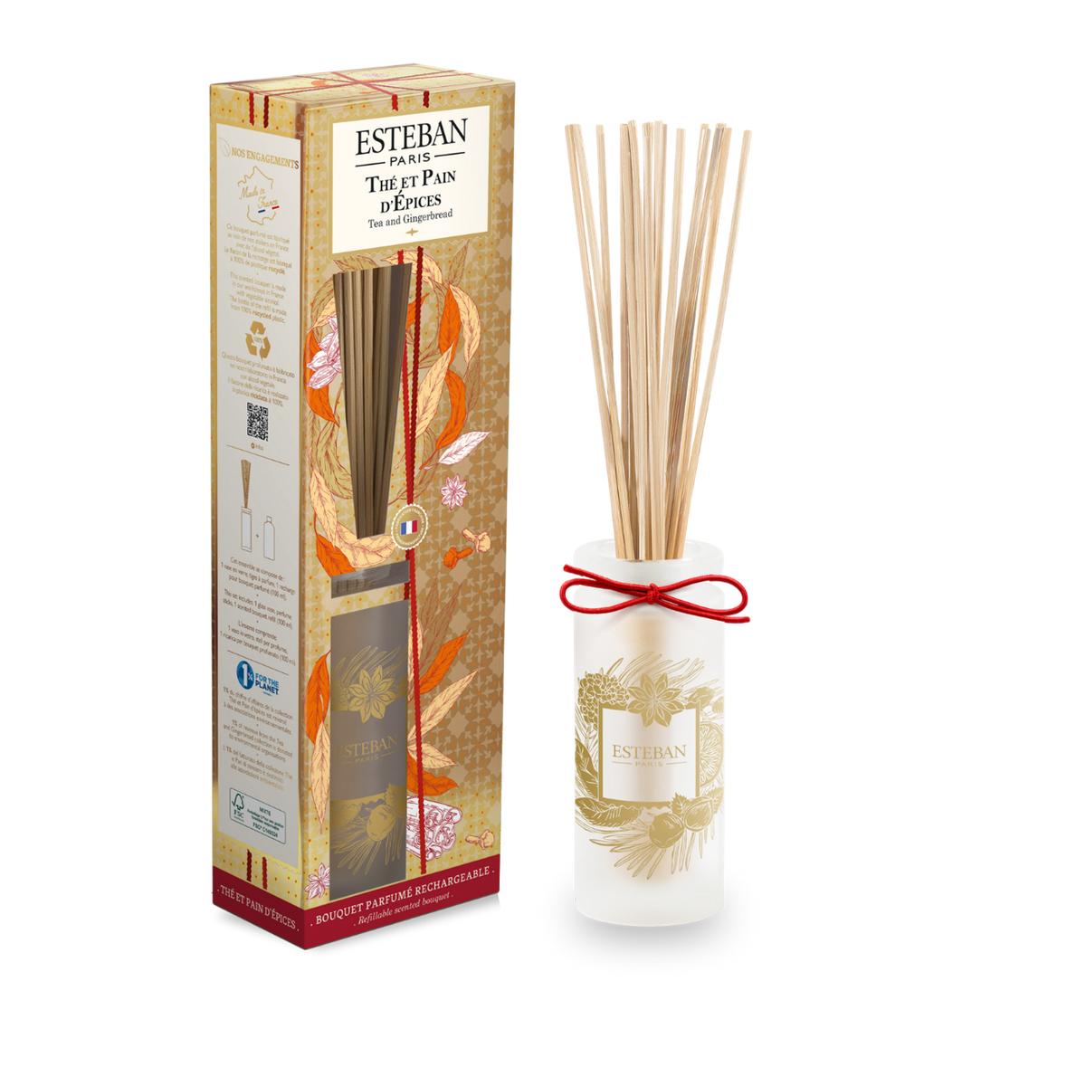 Bouquet profumato - Tè e pan di zenzero - Edizione natalizia limitata - Ricaricabile - 100 ml